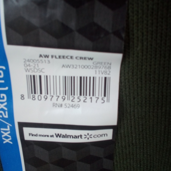 Athletic Works Green Sweat Shirt 18 - Picture 6 of 8